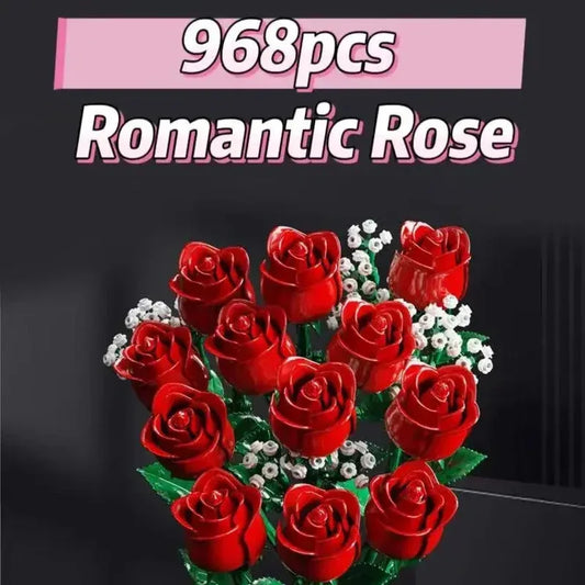 - SAINT VALENTIN - Bouquet de rose à construire