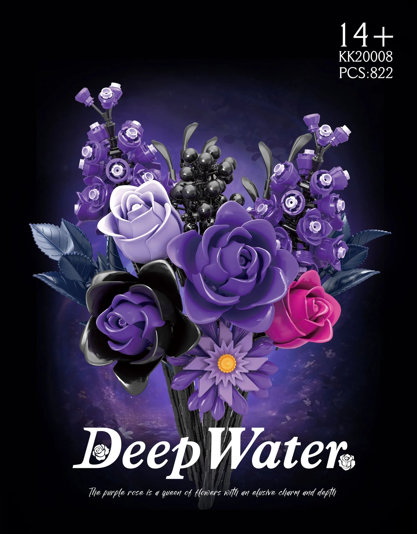 Purple bouquet flowers