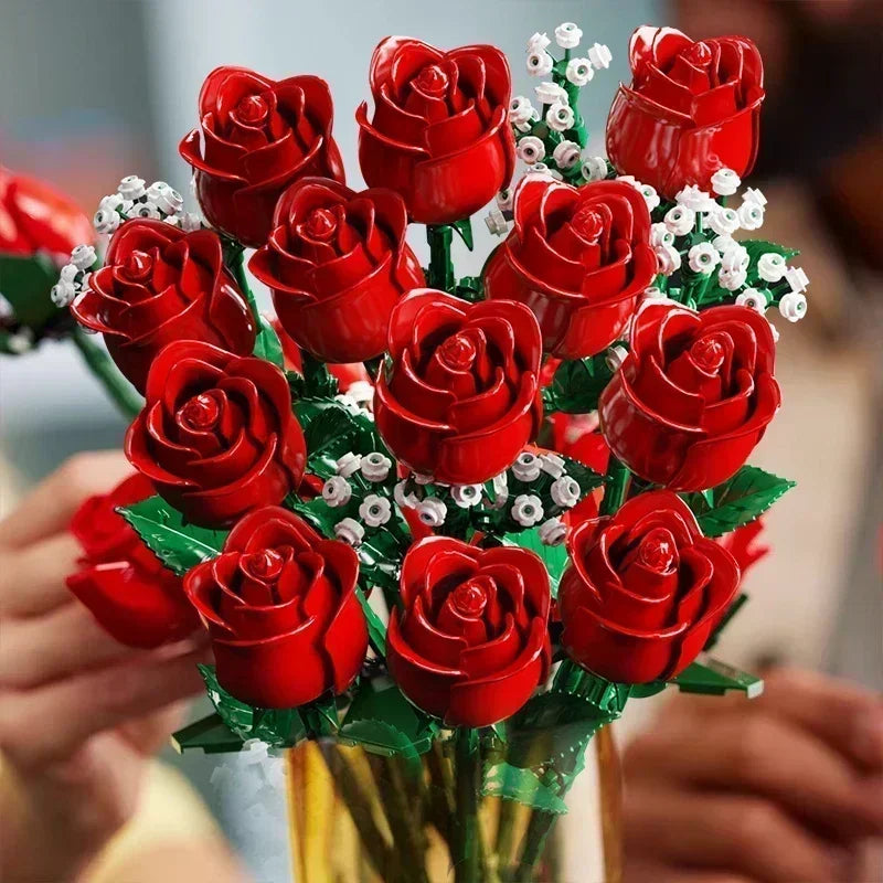 - SAINT VALENTIN - Bouquet de rose à construire
