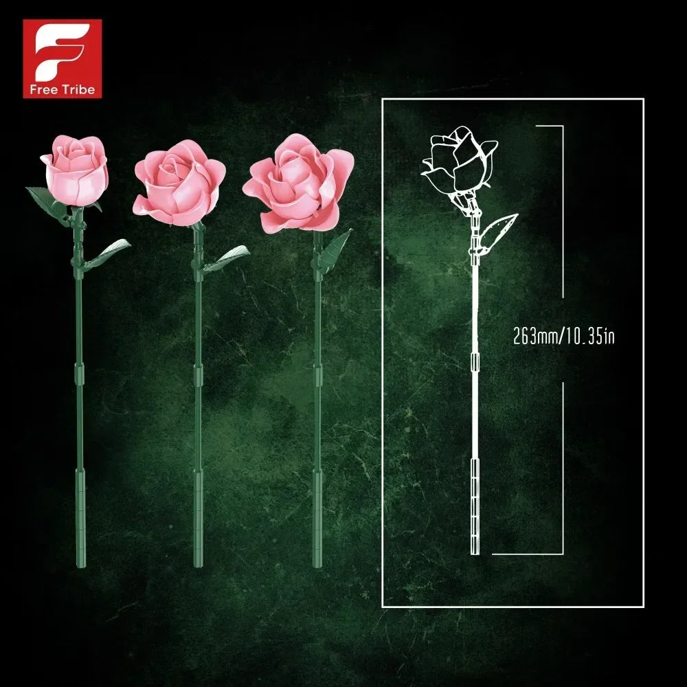 - SAINT VALENTIN - Bouquet de 12 Roses rose