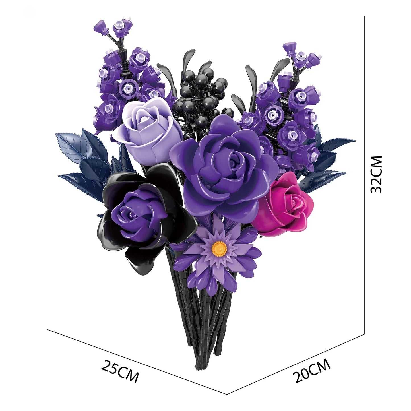Purple bouquet flowers