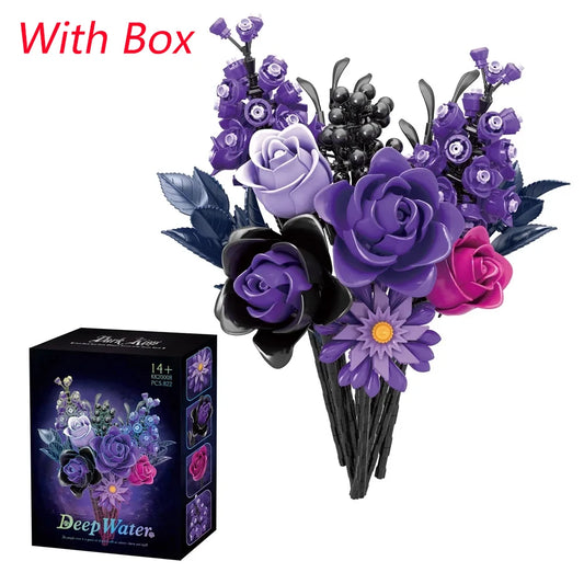 Purple bouquet flowers